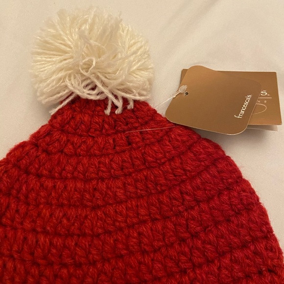 NWT Francesca’s Baby Toddler Santa Crochet Hat with Beard - Picture 4 of 6